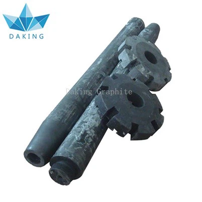 Albero del rotore in grafite di carbonio per macchina di degasaggio